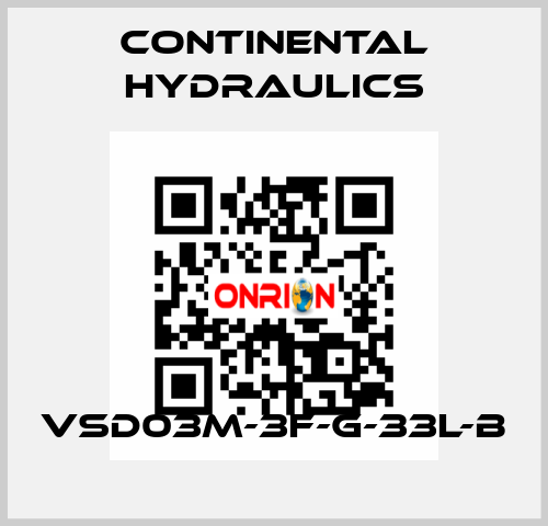 VSD03M-3F-G-33L-B Continental Hydraulics