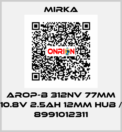 AROP-B 312NV 77mm 10.8V 2.5Ah 12mm Hub / 8991012311 Mirka