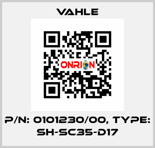 P/n: 0101230/00, Type: SH-SC35-D17 Vahle