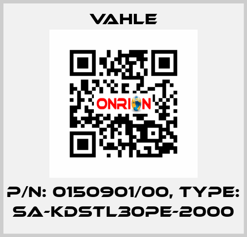 P/n: 0150901/00, Type: SA-KDSTL30PE-2000 Vahle