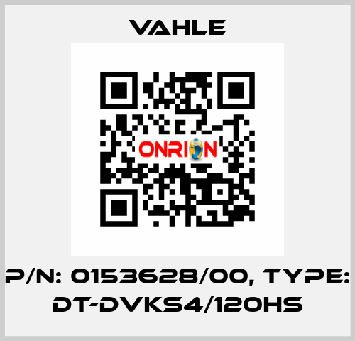 P/n: 0153628/00, Type: DT-DVKS4/120HS Vahle