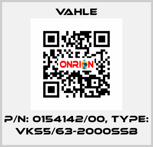 P/n: 0154142/00, Type: VKS5/63-2000SSB Vahle