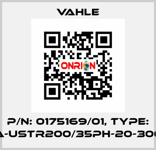 P/n: 0175169/01, Type: SA-USTR200/35PH-20-3000 Vahle