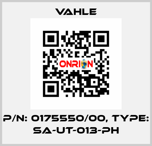 P/n: 0175550/00, Type: SA-UT-013-PH Vahle