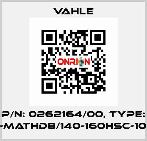 P/n: 0262164/00, Type: AT-MATHD8/140-160HSC-1000 Vahle