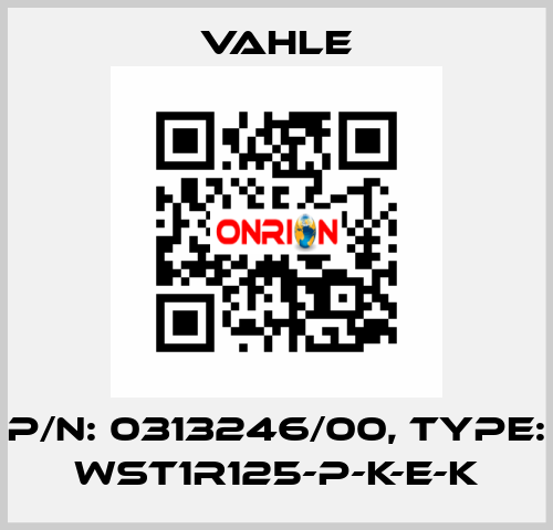 P/n: 0313246/00, Type: WST1R125-P-K-E-K Vahle