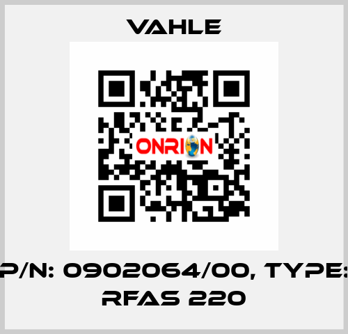 P/n: 0902064/00, Type: RFAS 220 Vahle