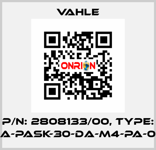 P/n: 2808133/00, Type: SA-PASK-30-DA-M4-PA-06 Vahle