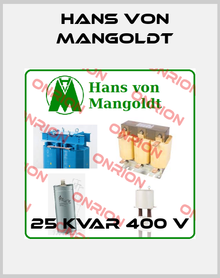 25 KVAR 400 V Hans von Mangoldt