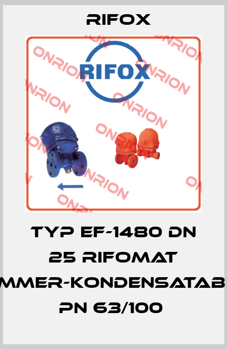 TYP EF-1480 DN 25 RIFOMAT SCHWIMMER-KONDENSATABLEITER PN 63/100  Rifox