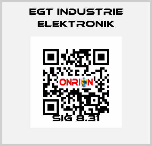 SIG 8.31 EGT Industrie elektronik