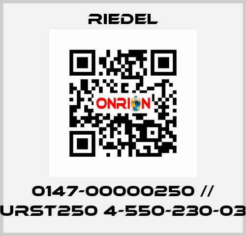 0147-00000250 // URST250 4-550-230-03 Riedel