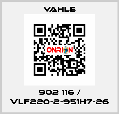 902 116 / VLF220-2-951H7-26 Vahle