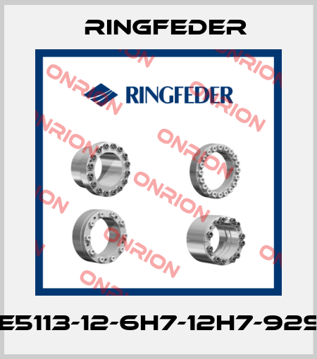 GWE5113-12-6H7-12H7-92SHA Ringfeder