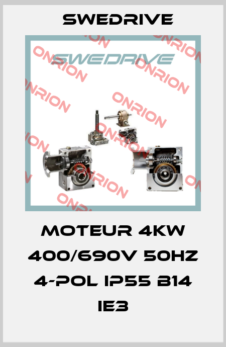Moteur 4kw 400/690V 50Hz 4-pol IP55 B14 IE3 Swedrive