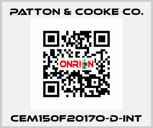 CEM150F2017O-D-INT Patton & Cooke Co.