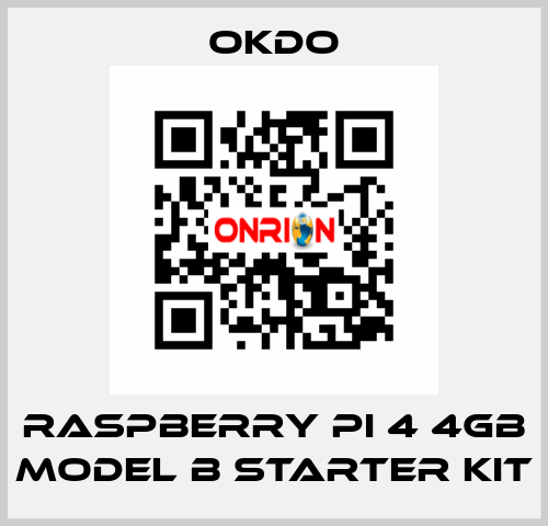 Raspberry Pi 4 4GB Model B Starter Kit Okdo