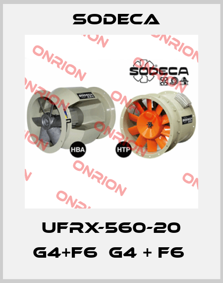 UFRX-560-20 G4+F6  G4 + F6  Sodeca