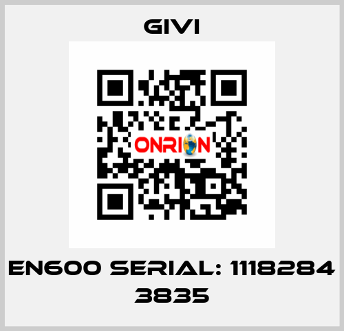 EN600 Serial: 1118284 3835 Givi