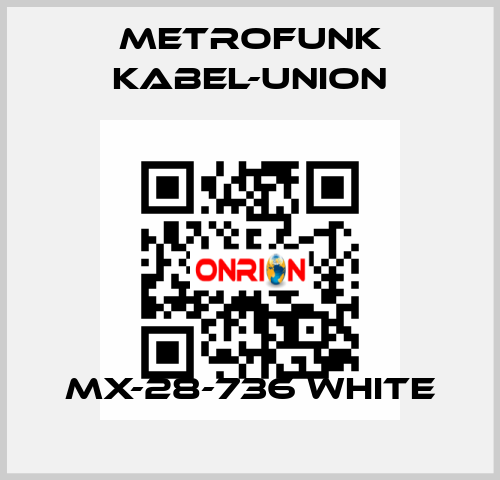 MX-28-736 white METROFUNK KABEL-UNION