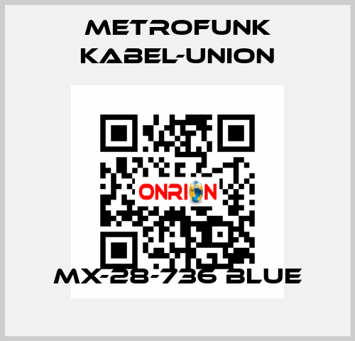 MX-28-736 blue METROFUNK KABEL-UNION