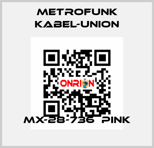 MX-28-736  pink METROFUNK KABEL-UNION