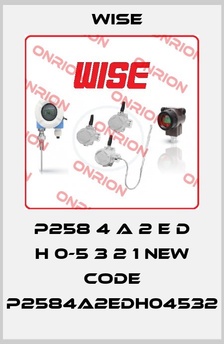 P258 4 A 2 E D H 0-5 3 2 1 new code P2584A2EDH04532 Wise