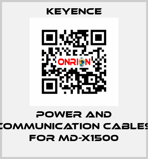 power and communication cables for MD-X1500 Keyence