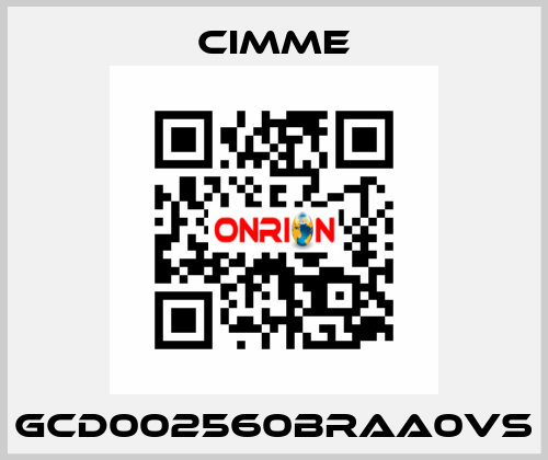 GCD002560BRAA0VS Cimme