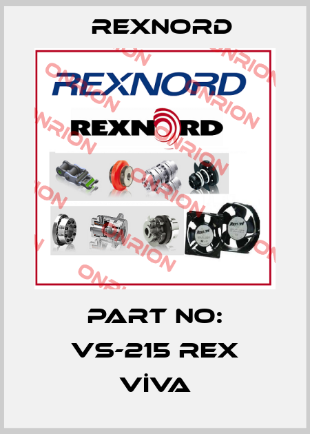 part no: VS-215 REX VİVA Rexnord
