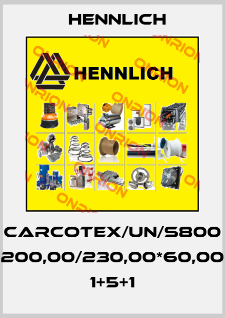 CARCOTEX/UN/S800 200,00/230,00*60,00 1+5+1 Hennlich
