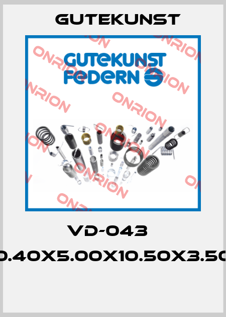 VD-043   0.40X5.00X10.50X3.50  Gutekunst