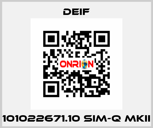 101022671.10 SIM-Q MKII Deif