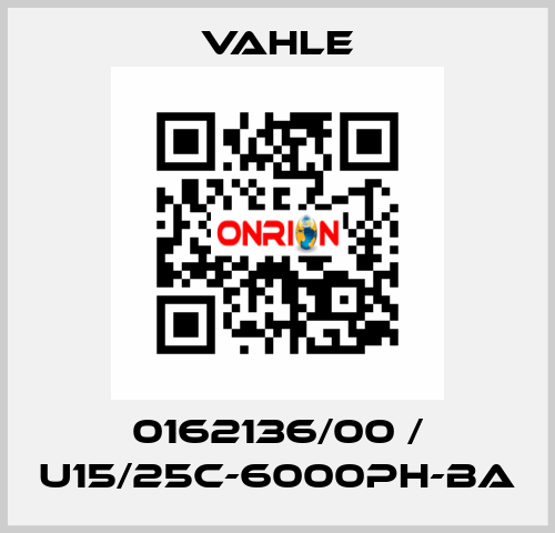 0162136/00 / U15/25C-6000PH-BA Vahle