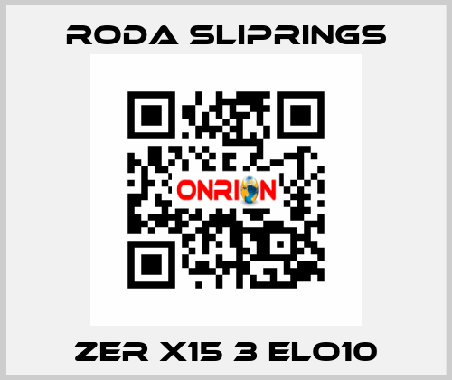 ZER X15 3 ELO10 Roda Sliprings