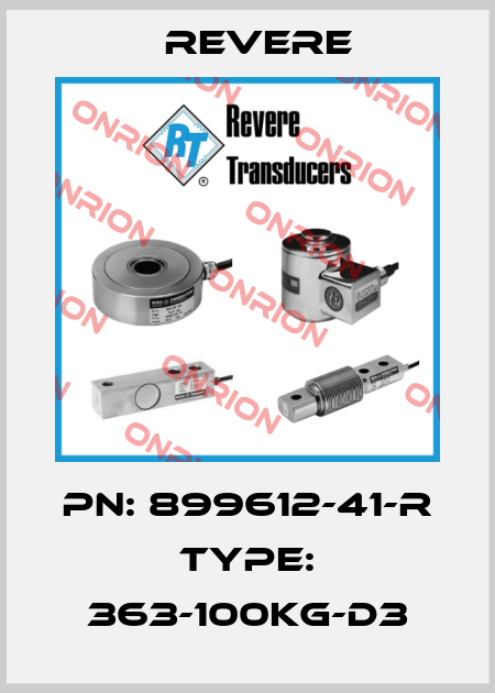 PN: 899612-41-R Type: 363-100kg-D3 Revere