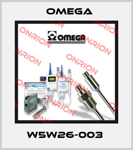 W5W26-003  Omega