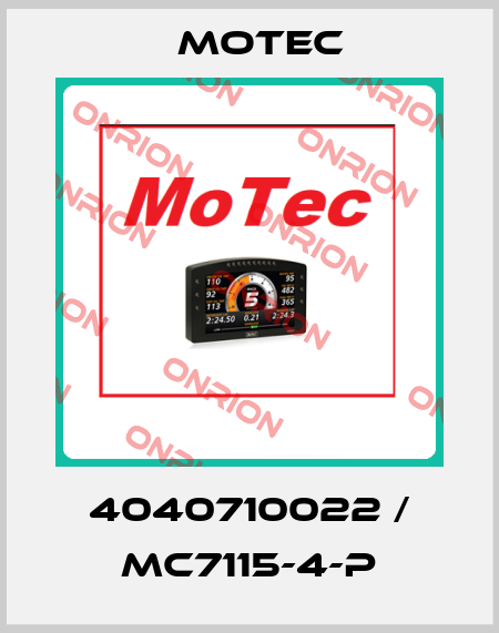 4040710022 / MC7115-4-P Motec