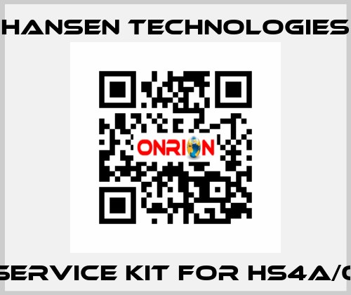 Service kit for HS4A/0 HANSEN TECHNOLOGIES