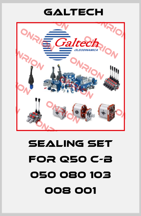 sealing set for Q50 C-B 050 080 103 008 001 Galtech