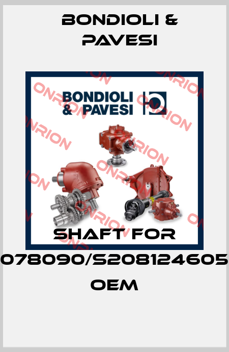 shaft for 4078090/s2081246056 OEM Bondioli & Pavesi