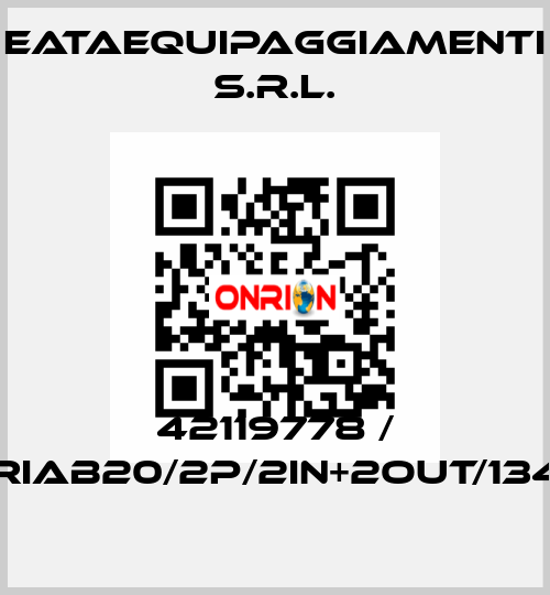 42119778 / CRIAB20/2P/2IN+2OUT/1340 EATAequipaggiamenti s.r.l.