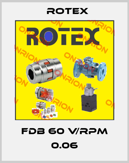 FDB 60 V/RPM 0.06 Rotex
