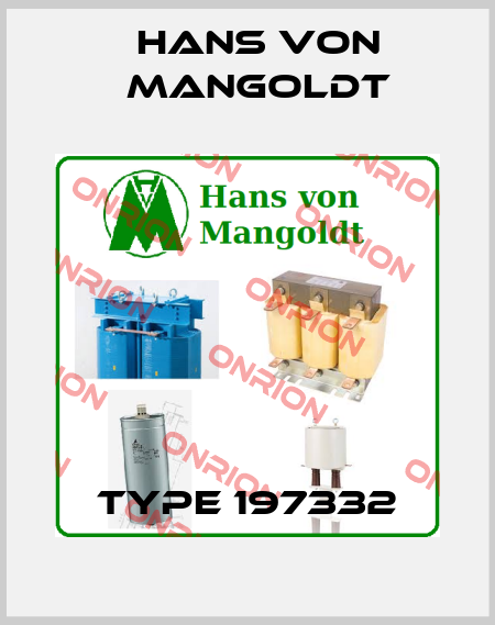Type 197332 Hans von Mangoldt