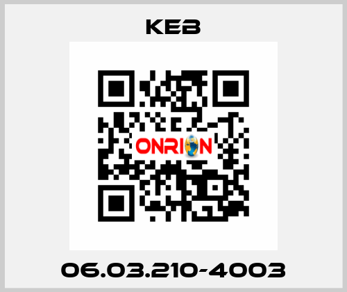 06.03.210-4003 KEB