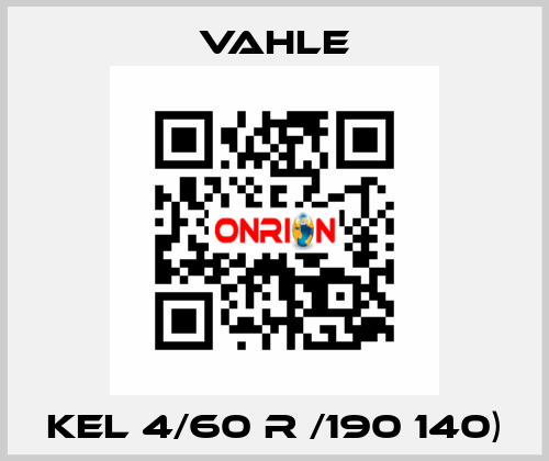 KEL 4/60 R /190 140) Vahle