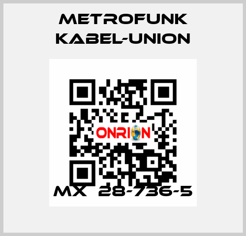 MX  28-736-5 METROFUNK KABEL-UNION