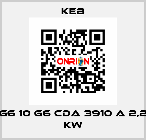 G6 10 G6 CDA 3910 A 2,2 KW KEB