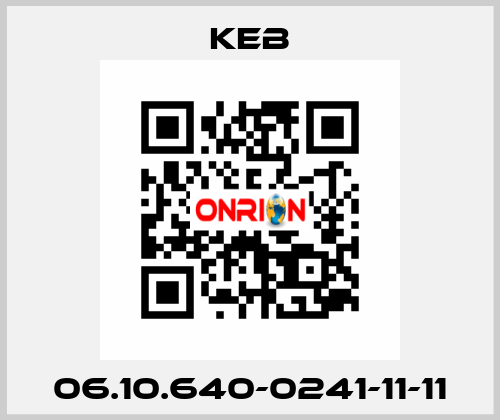 06.10.640-0241-11-11 KEB