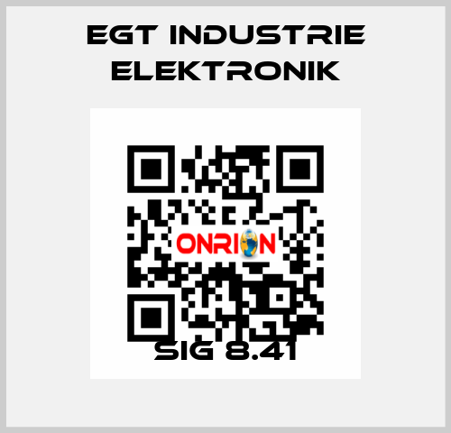 SIG 8.41 EGT Industrie elektronik